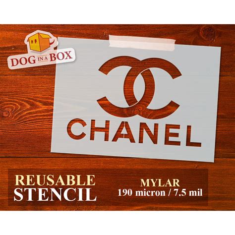 chanel wall stencil